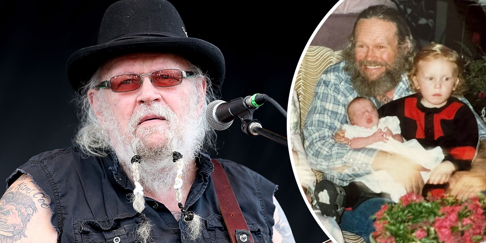David Allan Coe | David Allen Coe and his kids | Source: Getty Images | Facebook/tanyamontanacoe