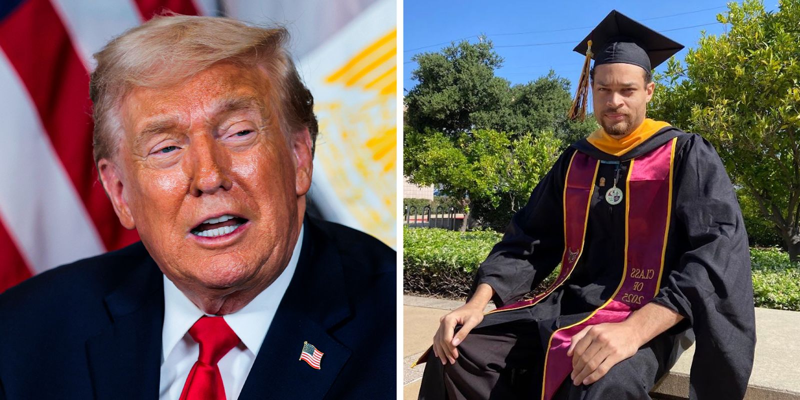 Donald Trump | Cole Allen | Source: Getty Images | LinkedIn/Cole Allen