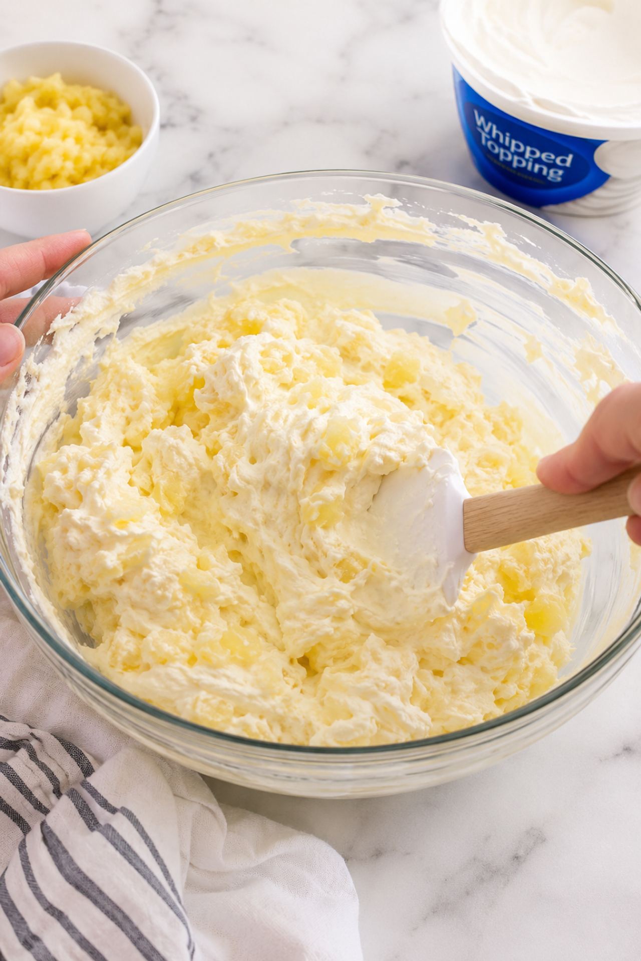 3-Ingredient Pineapple Fluff Pie