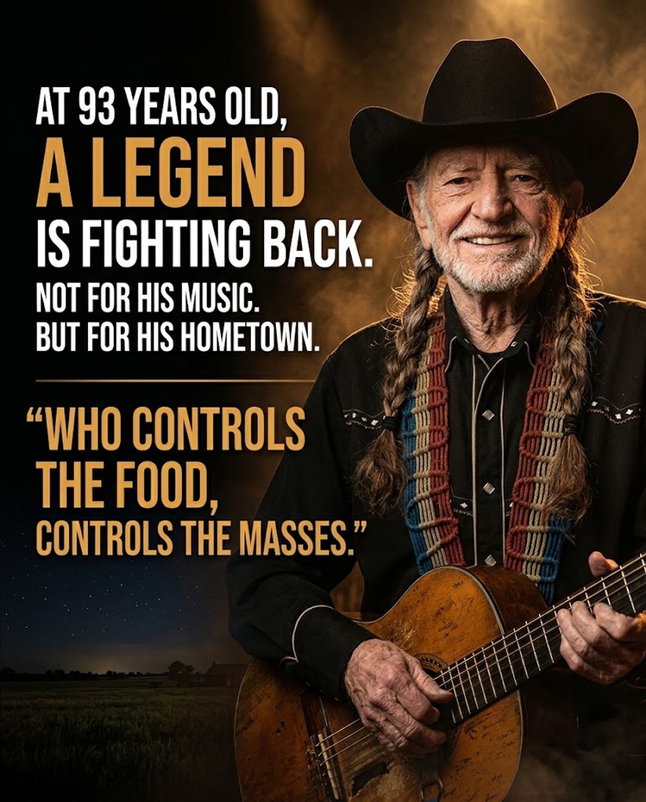 A 93-YEAR-OLD LEGEND JUST ISSUED A STARK WARNING TO MASSIVE INDUSTRIAL DEVELOPERS — BUT HE WAS NOT FIGHTING FOR HIS MUSI