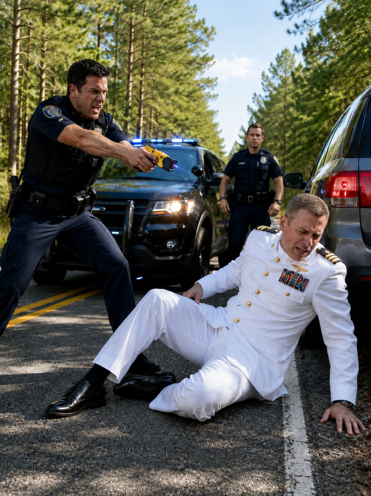 A County Officer T@sed Me While Both Of My Hands Were Still Raised, Then Laughed And Said: You Reaching For Something, H