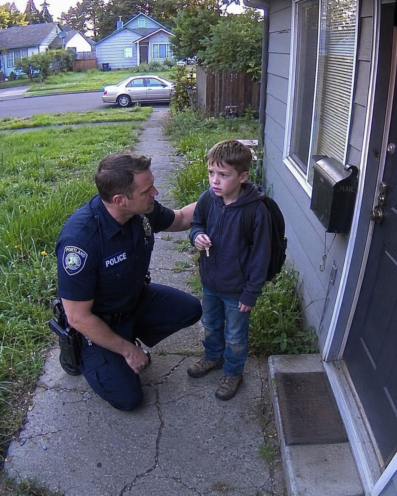 A Seven-Year-Old Boy Asked Me To Walk Him Home – And His Only Condition Stopped Me Cold At The Door