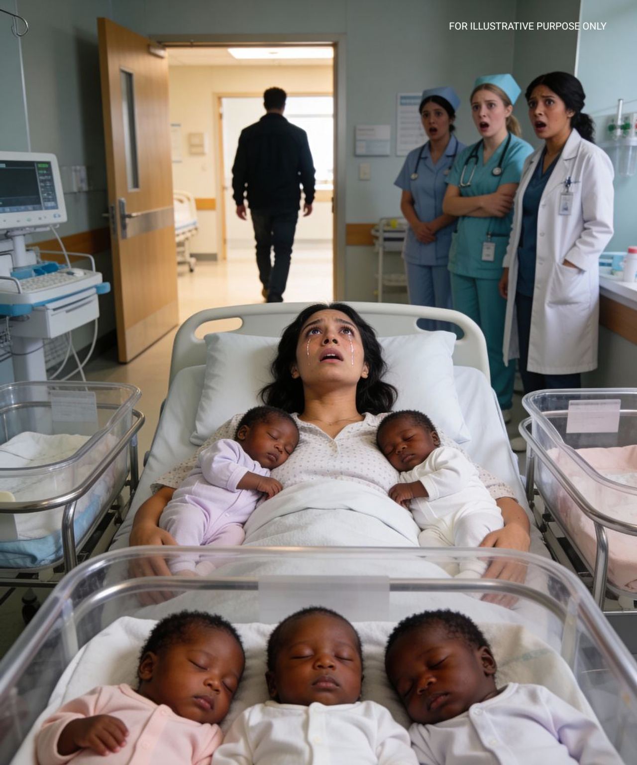 All five babies were Black. My husband shouted they weren’t his, fled the hospital, and vanished. I raised them alone am