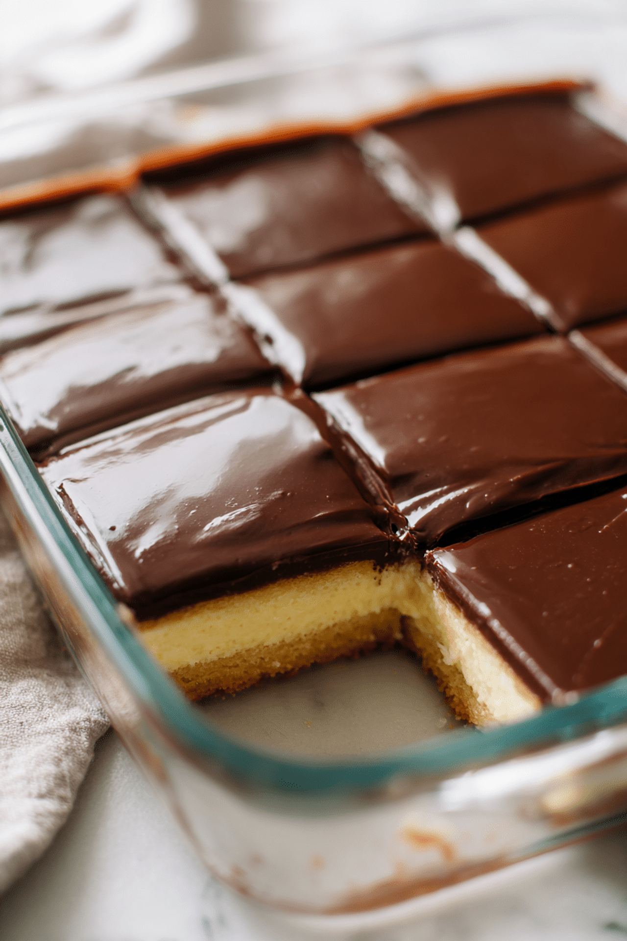 Boston Cream Sheet Cake