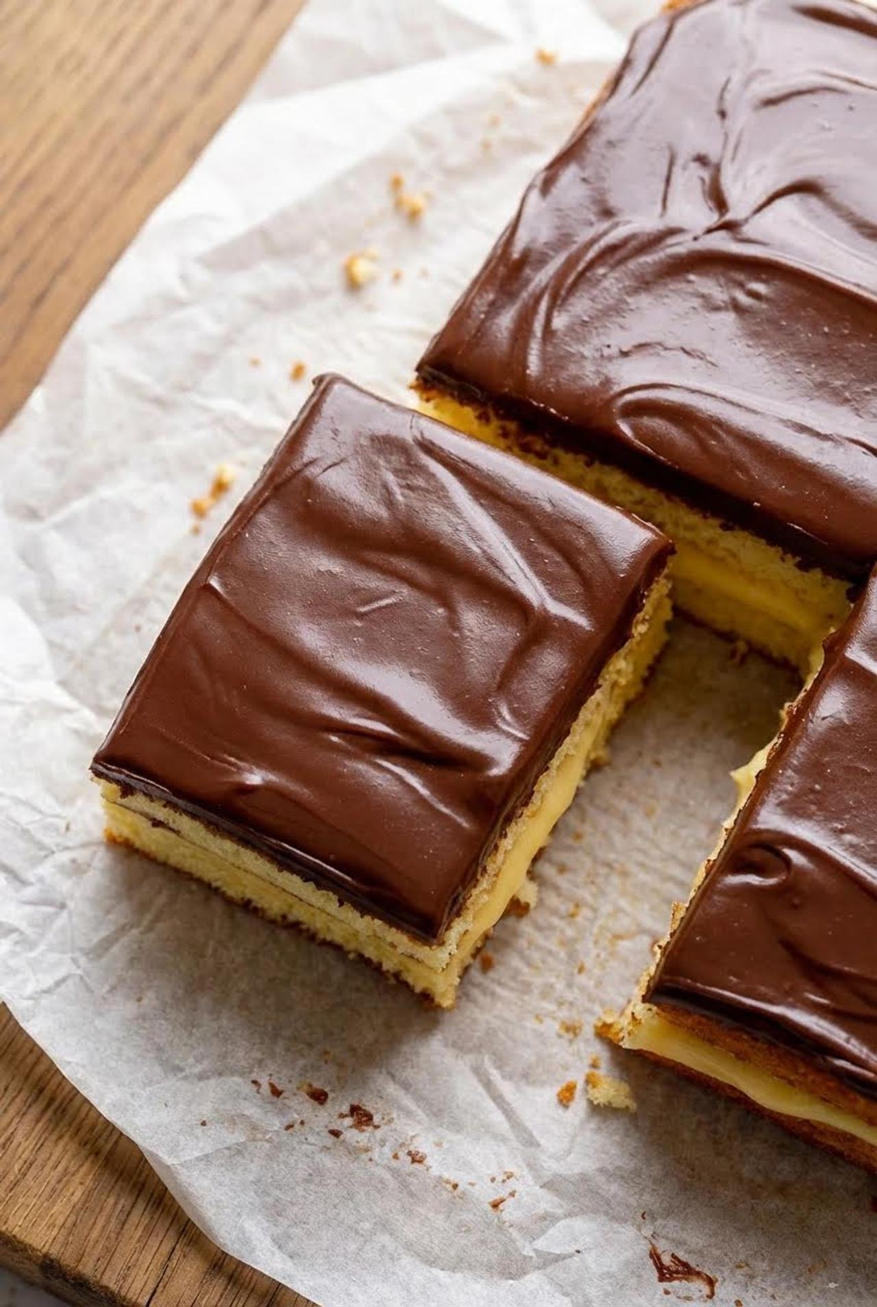 Boston Cream Sheet Cake