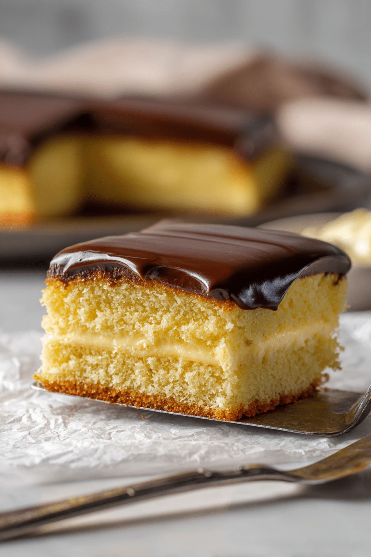 Boston Cream Sheet Cake