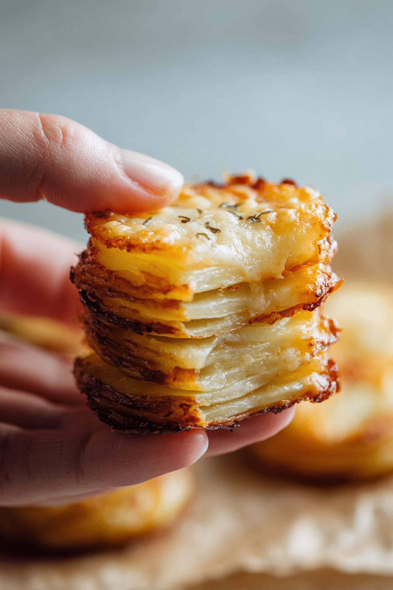 Cheesy Potato Stacks