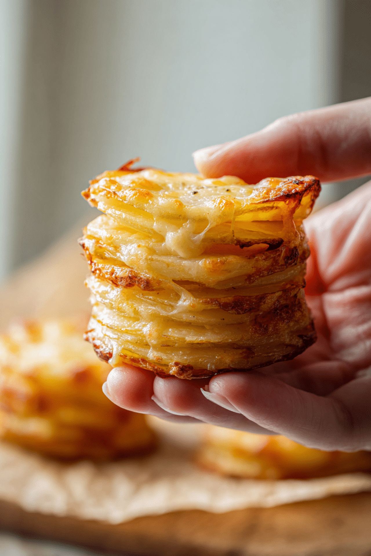Cheesy Potato Stacks