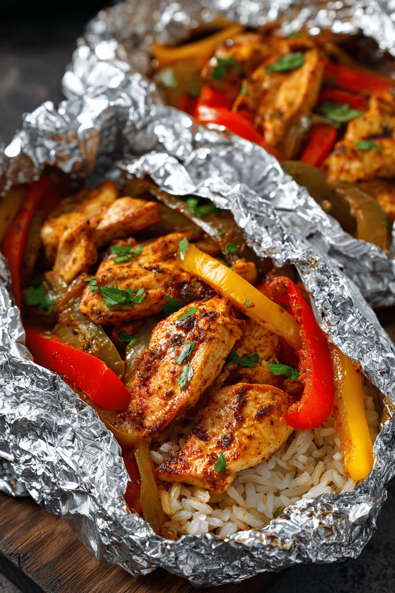 Chicken Fajita Foil Packets