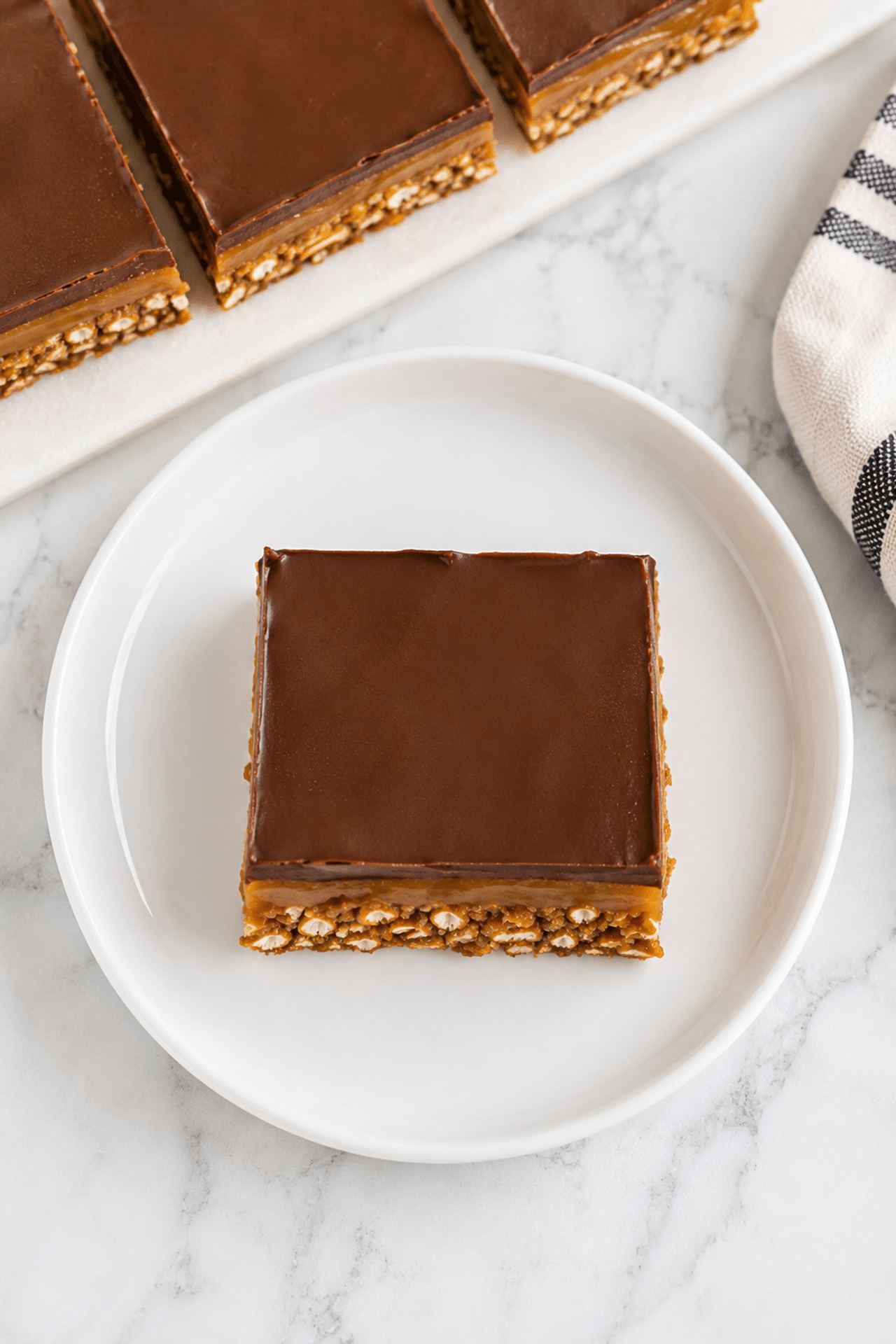 Chocolate Caramel Pretzel Bars