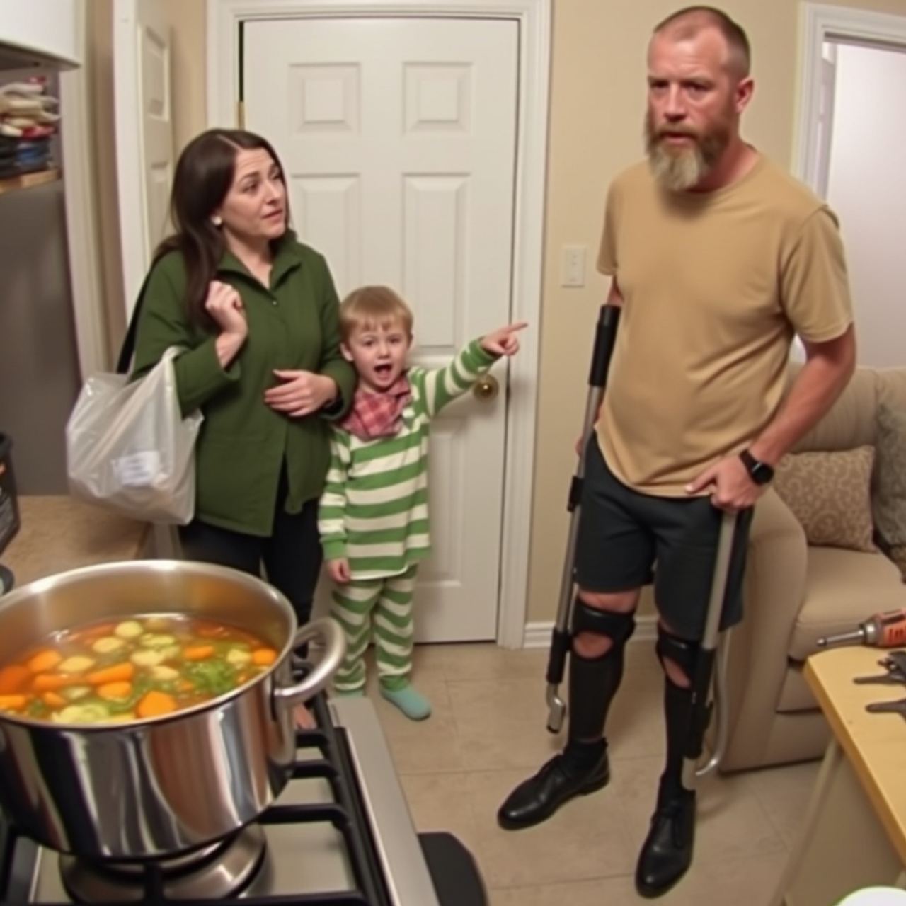 I took in a homeless man with a leg brace for one night because my son couldn’t stop staring at him in the cold. I left 