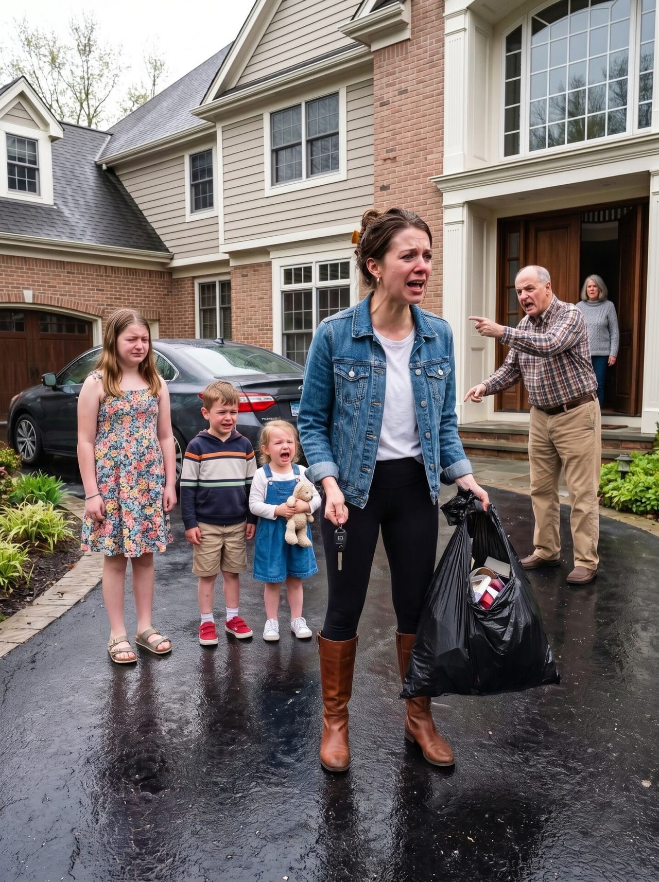 My Husband Chose His Mistress Over Our Family, So I Took Our Three Children to My Parents for Shelter—But My Father Look