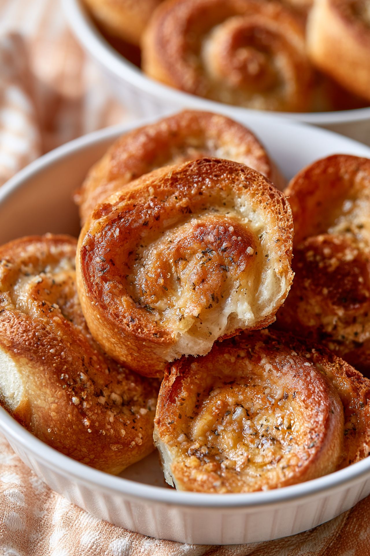 Sandwich Crust Garlic Rolls