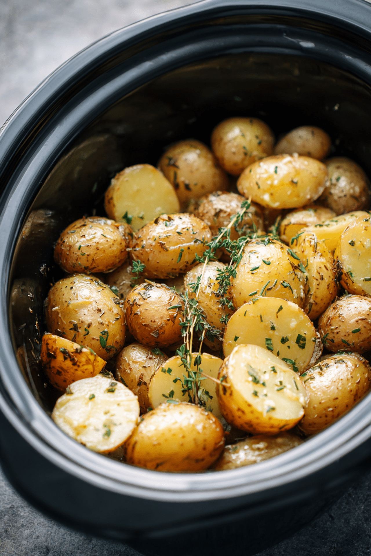 Slow Cooker Onion Butter Potatoes