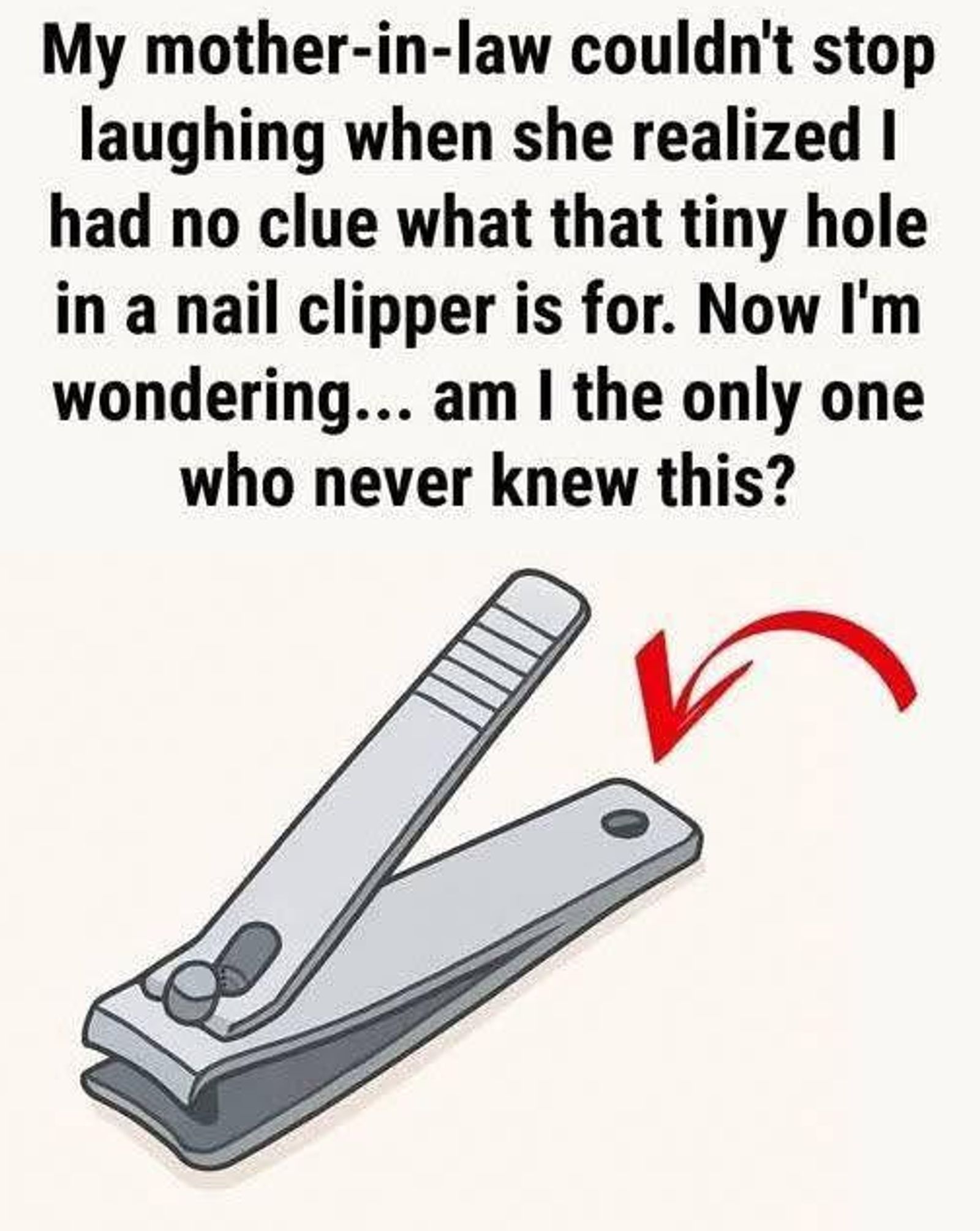 What That Small Round Hole on Nail Clippers Is Actually For