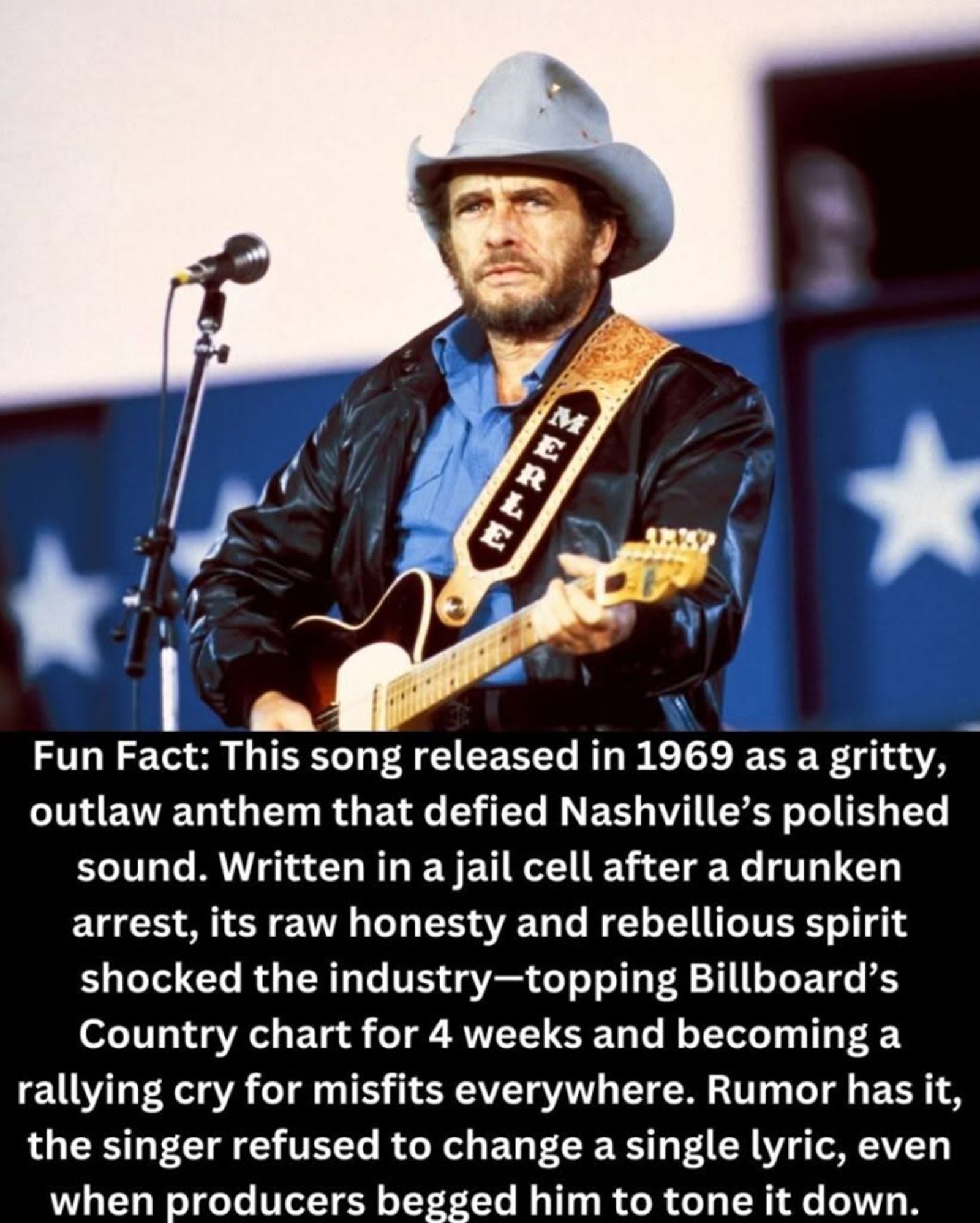 Merle Haggard’s “Okie from Muskogee” Sparks a Cultural Firestorm and Defines an Era in 1969
