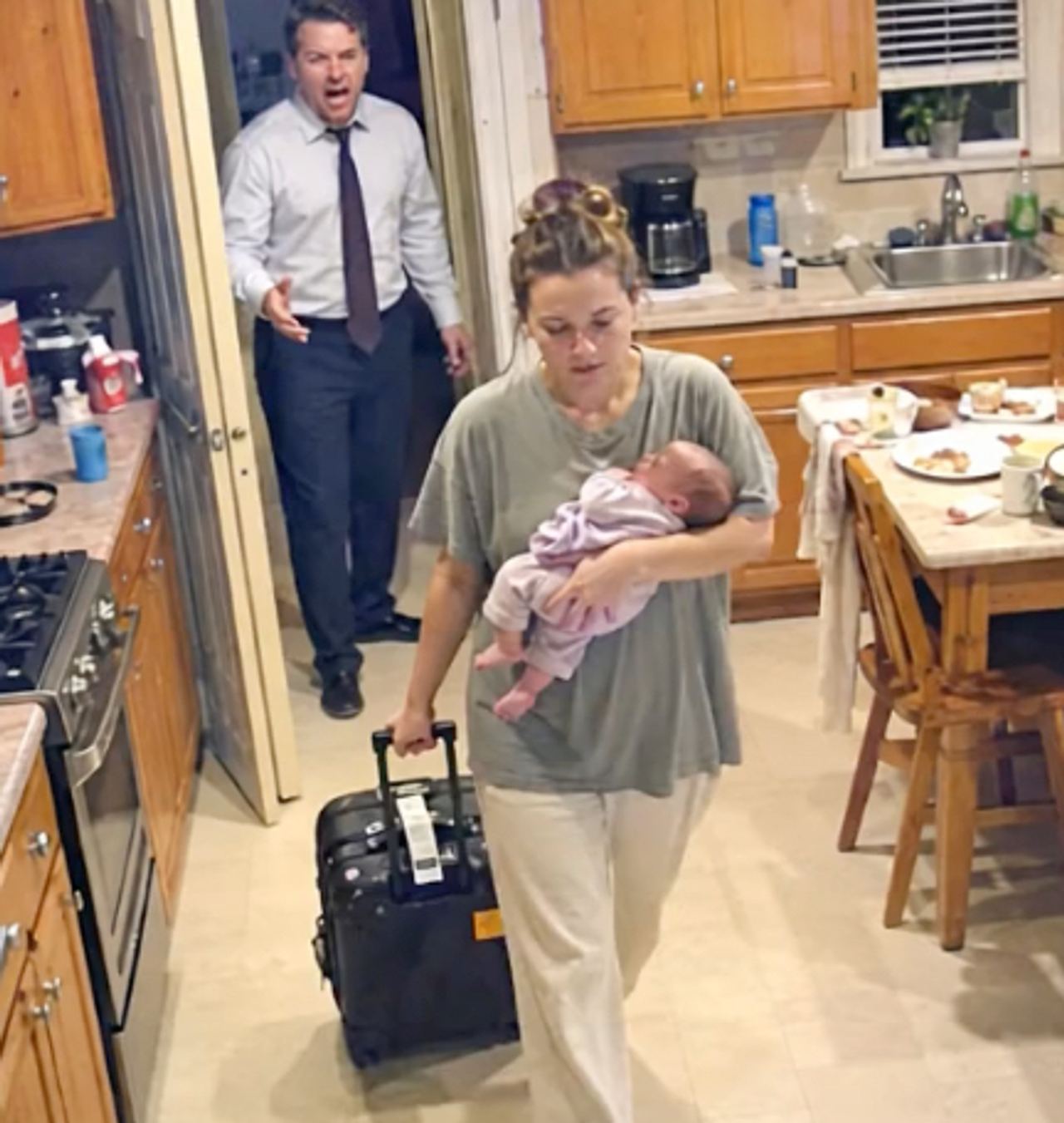 4:30 a.m.—My husband came home at last. I was by myself, cradling our two-month-old baby