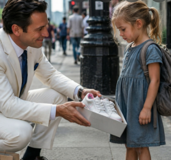 A little girl stopped me on a busy city sidewalk and asked for a pair of school shoes. The shoes cost me just $45. What 