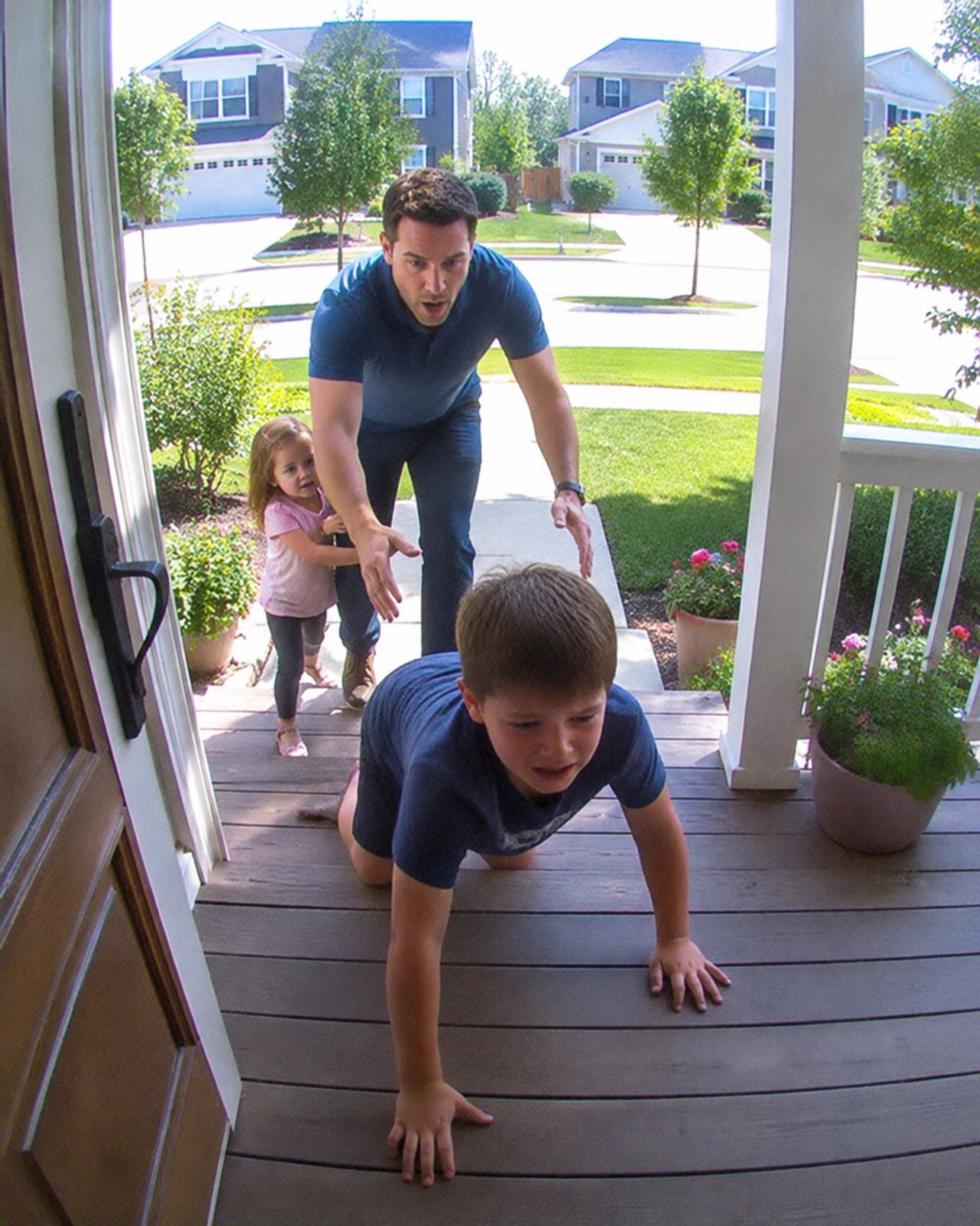 A Six-Year-Old Crawled Seven Blocks to Save His Little Sister