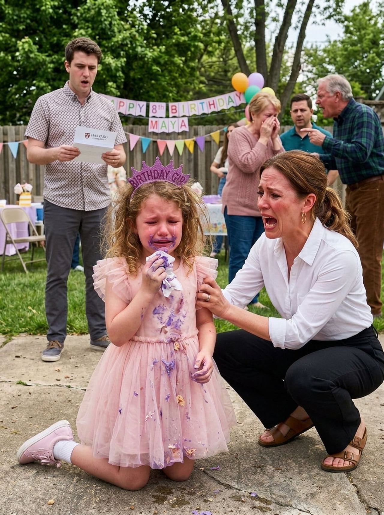 At My Daughter’s 8th Birthday, My Brother Hijacked the Party With One Announcement—and Everyone Cheered While She Scrubb