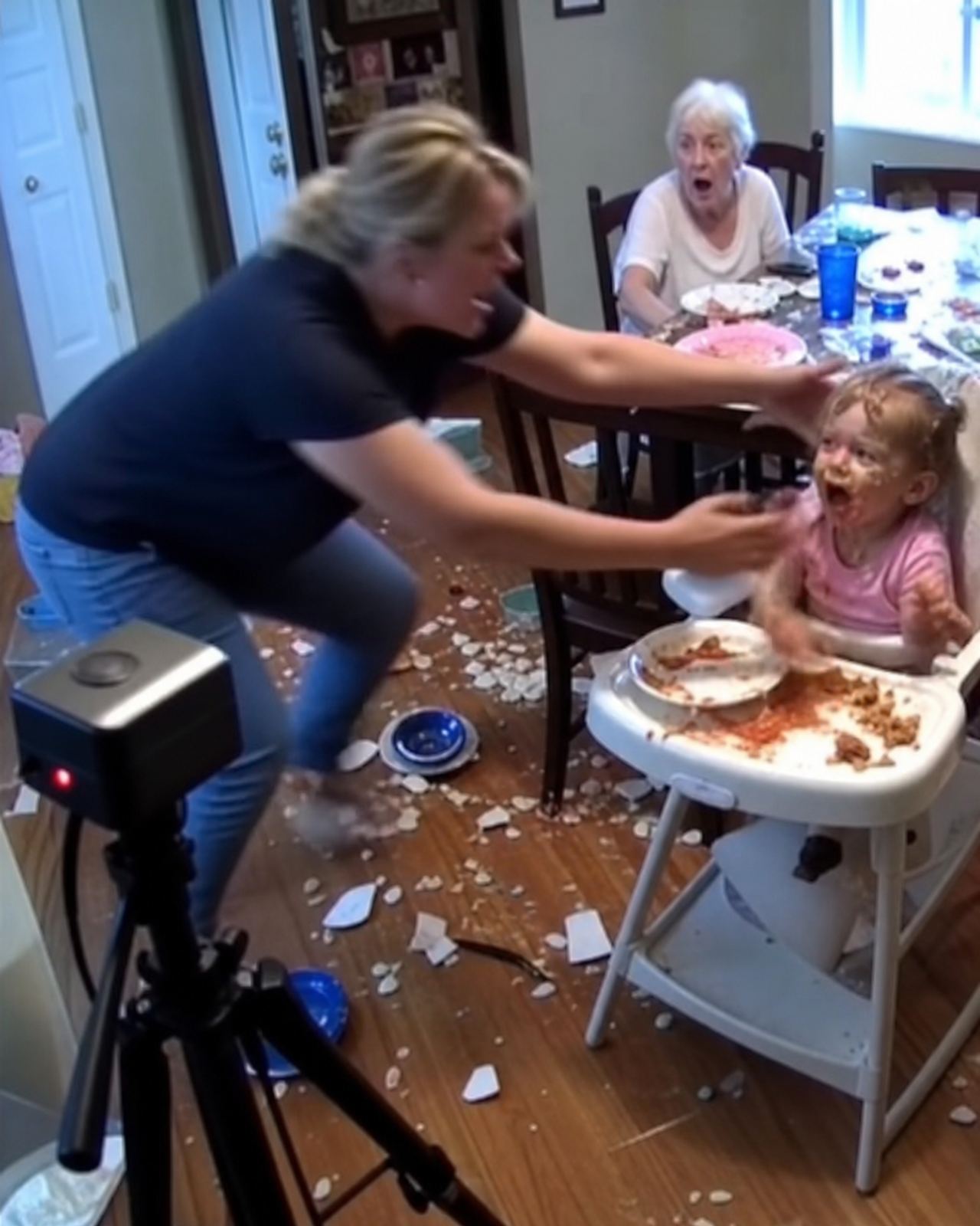 At the family dinner, My Sister Threw Food In My Toddler’s Face And Dragged Her Across The Floor: “Here, eat it like a d