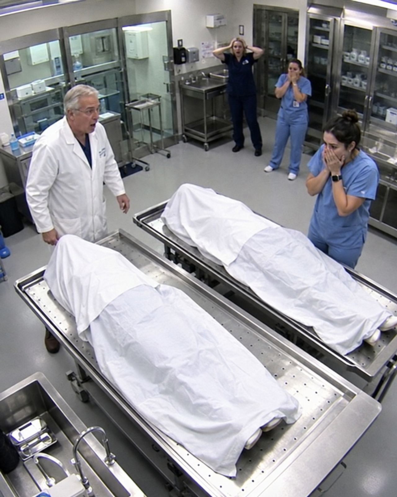 During the autopsy of two “dead” twin girls, the doctor suddenly heard the sound of children laughing