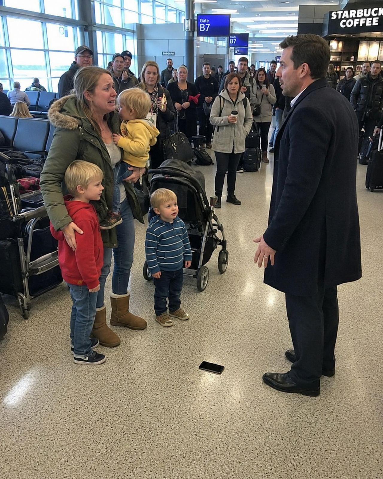 He Told Me to Raise the Baby Alone. Eighteen Months Later, He Saw Three Toddlers at Boston Logan Airport and Finally Und
