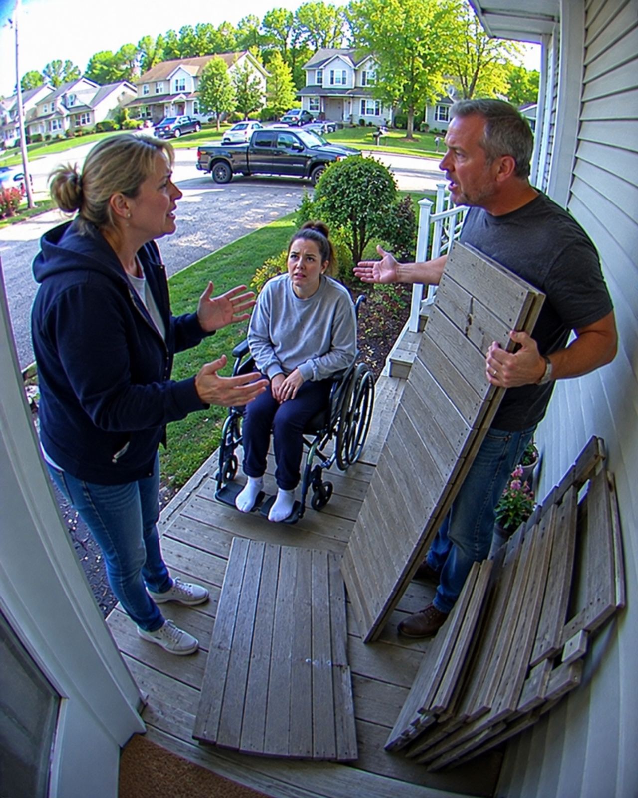 He Tore Out Her Wheelchair Ramp—Then His New Garage Got Marked