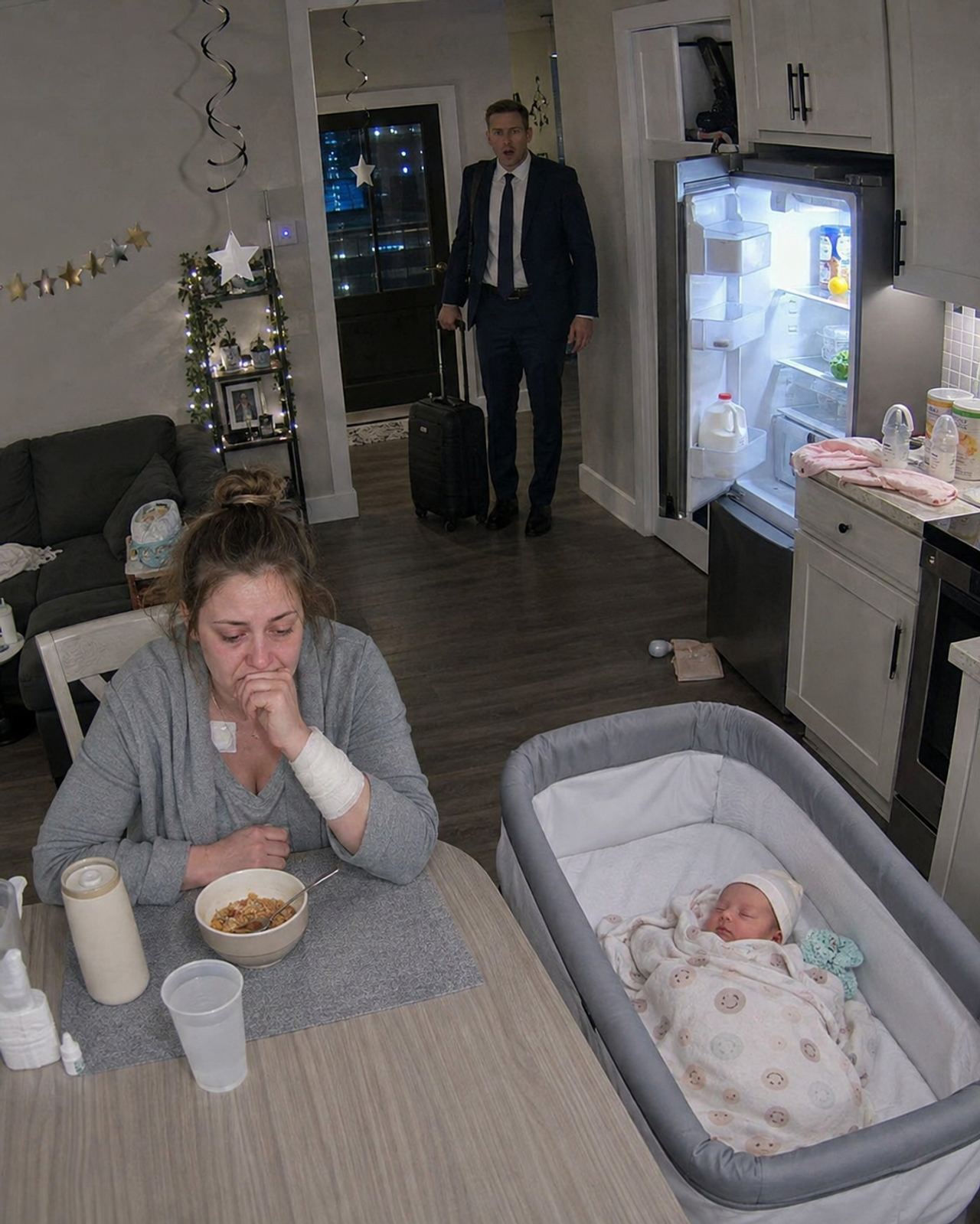I Came Home Early and Found My Wife and Newborn Abandoned—But the Security Footage Revealed Who Had Really Been Paying f