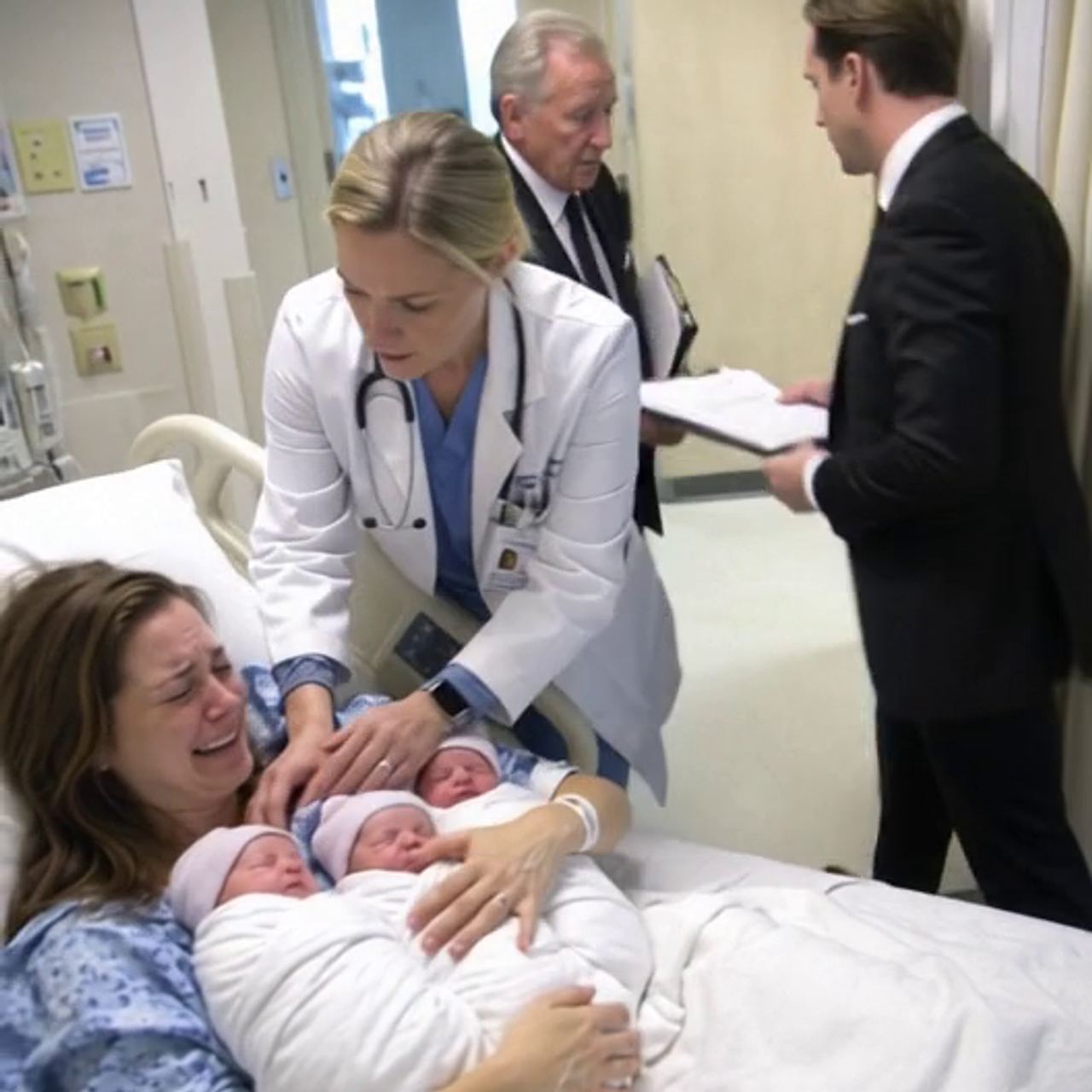 I died for a few terrifying minutes while giving birth to my triplets, and as