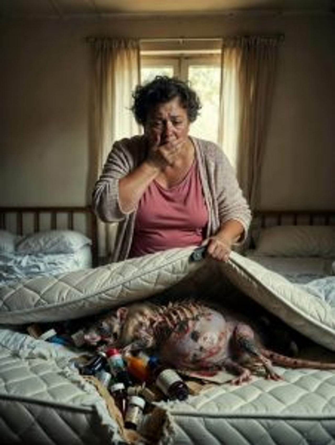 I washed the sheets seven times and still the strange smell of my husband wouldn’t go away… but when I tore the mattress