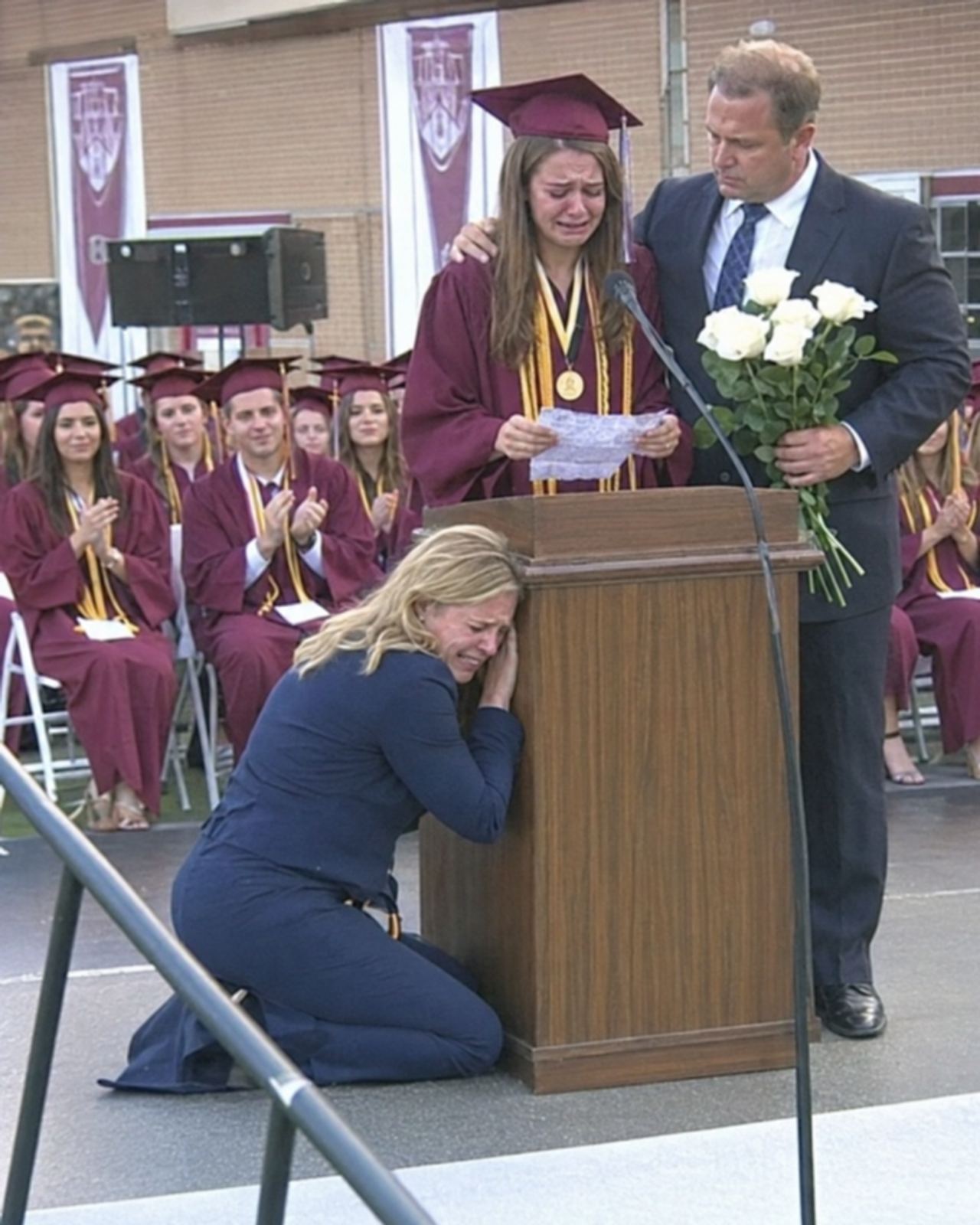 My daughter called me crying the morning of her graduation. Her mother had taken scissors to her cap and gown. All that 