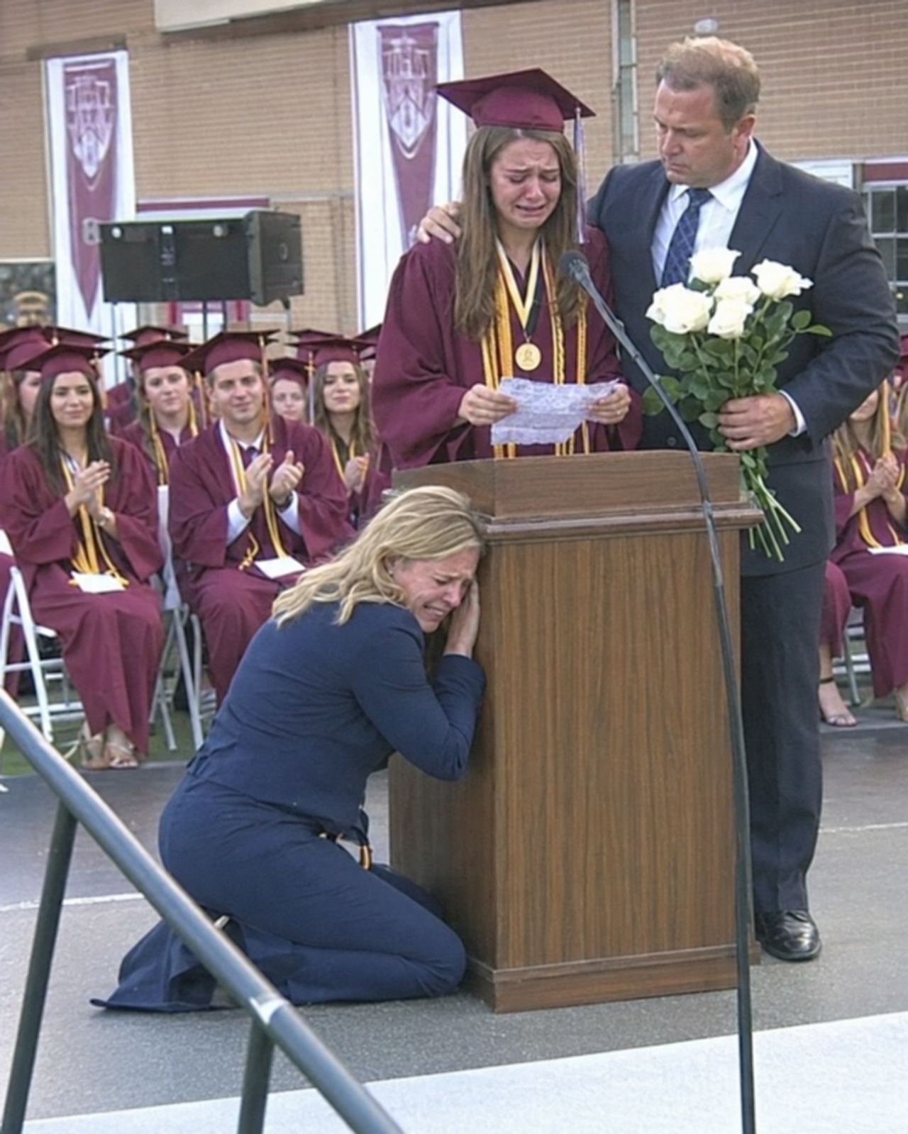 My daughter called me crying the morning of her graduation. Her mother had taken scissors to her cap and gown. All that 