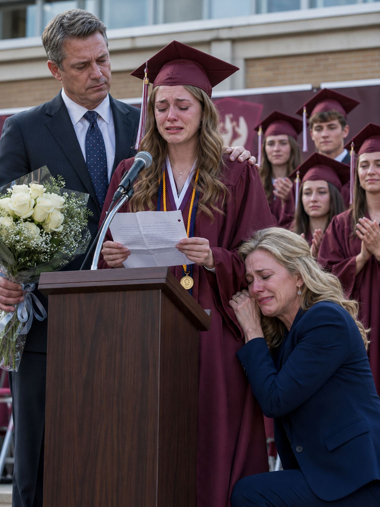 My daughter called me crying the morning of her graduation. Her mother had taken scissors to her cap and gown. All that 