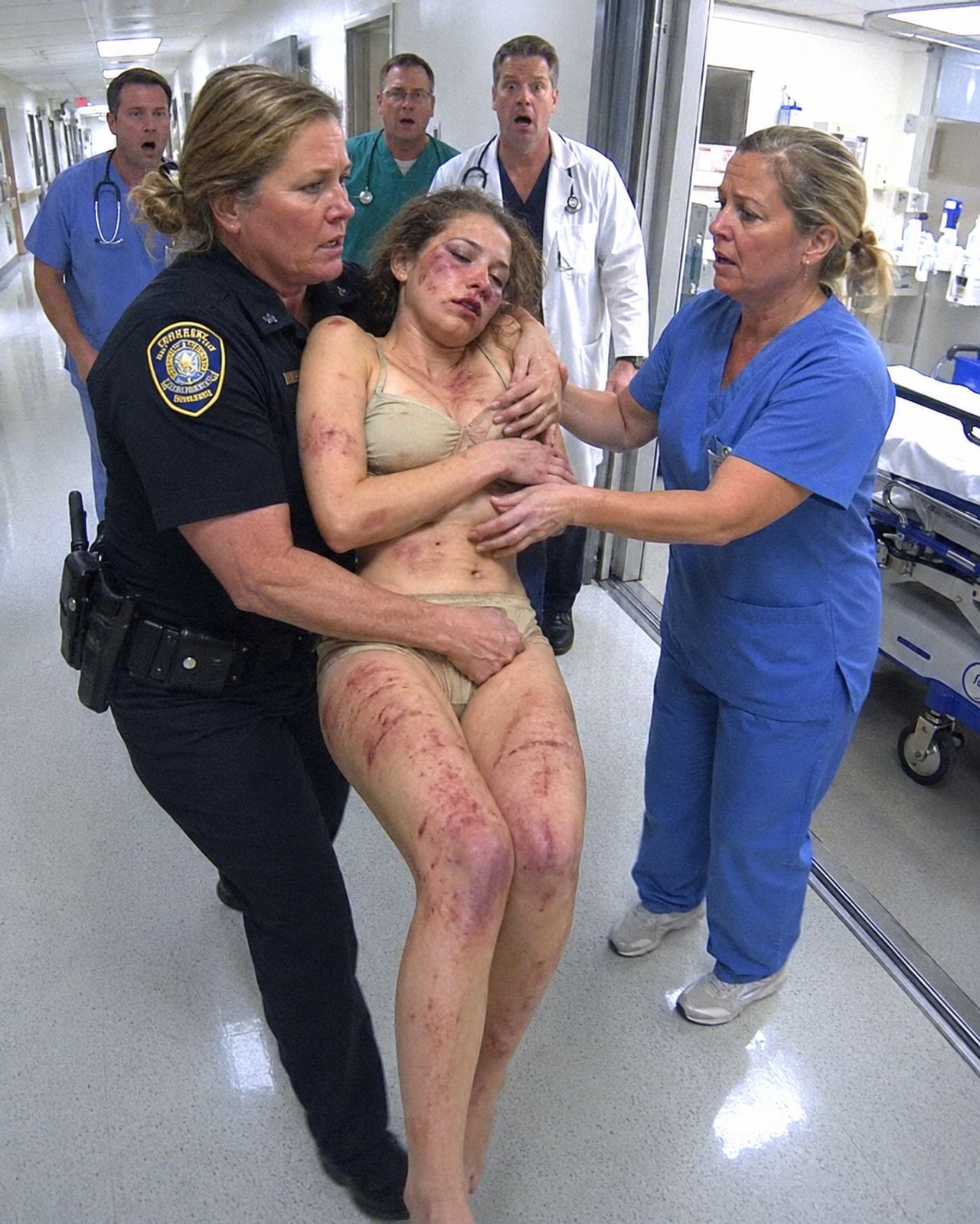 My daughter collapsed on my porch at 1 AM. Her lip was split, her face covered in bruises. “Don’t make me go back,” she 