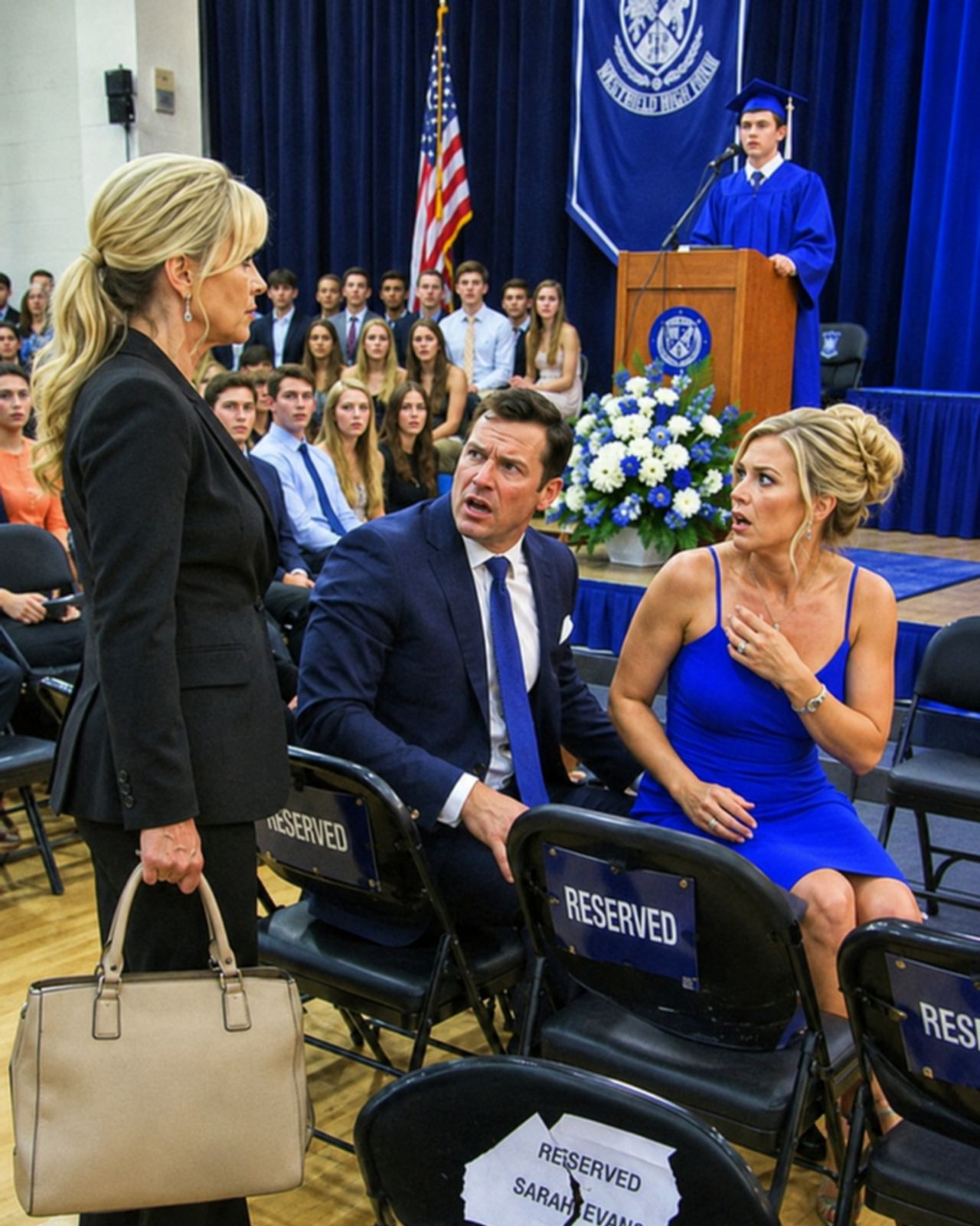 My ex-husband’s new wife took the seat my son had reserved for me at his graduation and smiled as she said, “His mother