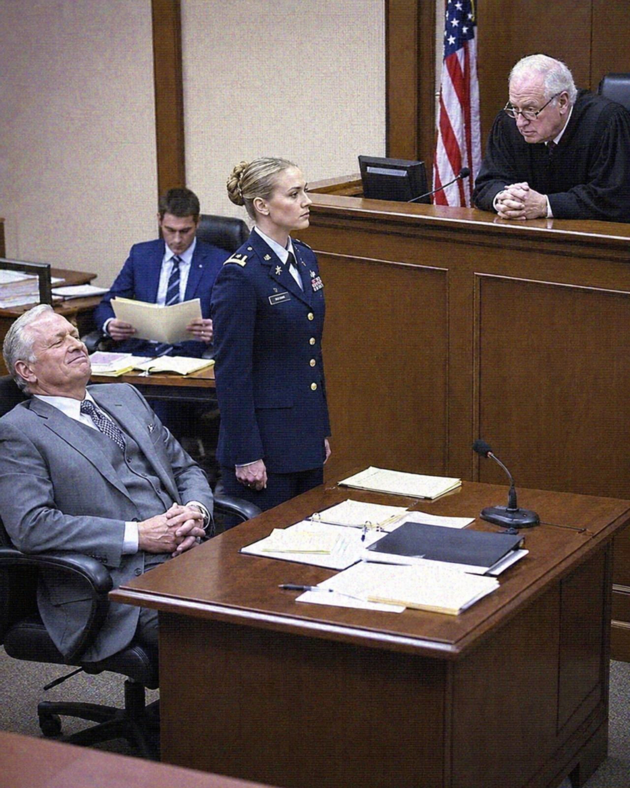 My father smirked across the courtroom and said, “You don’t even have the money to hire a lawyer,” loud enough for stran