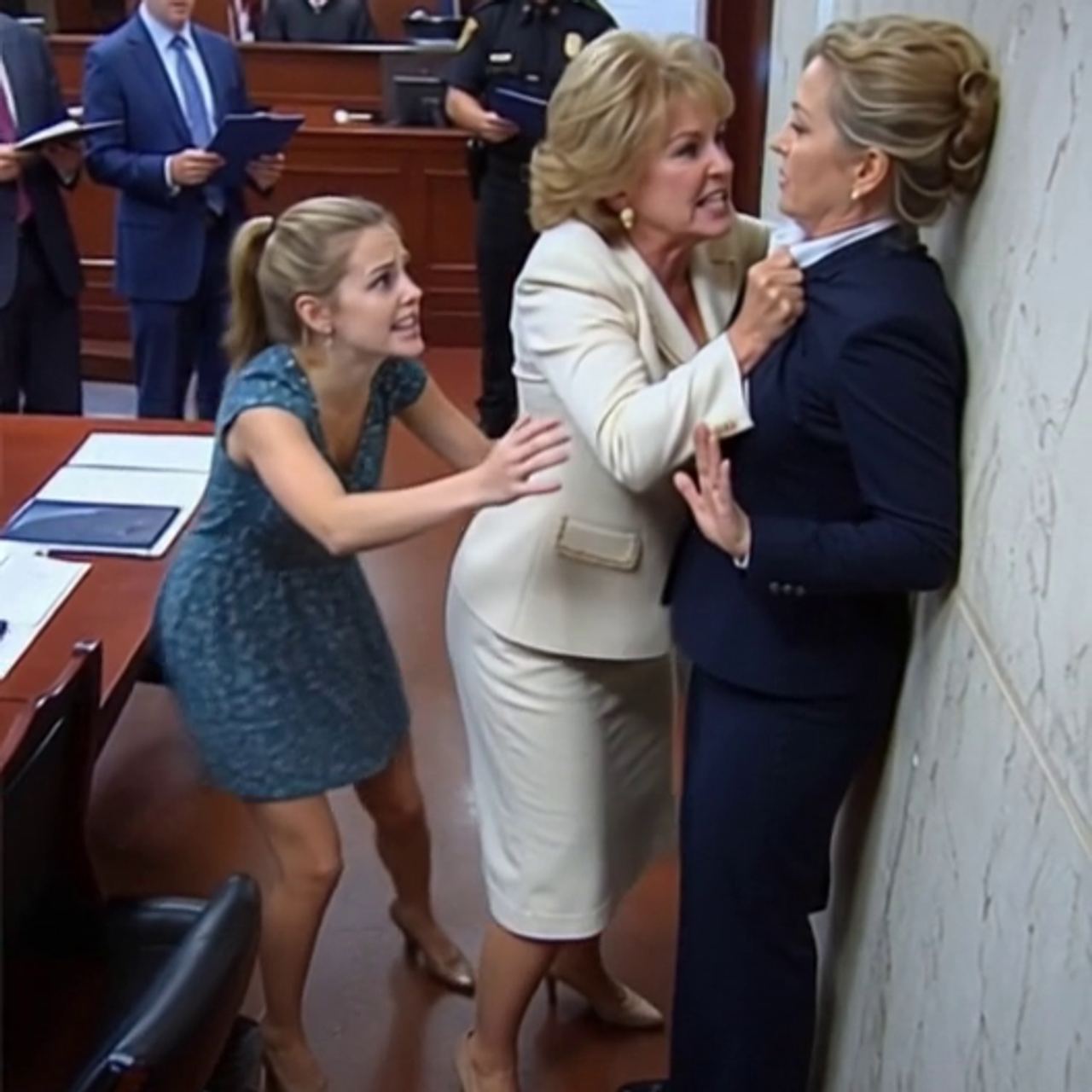 My greedy mother-in-law shoved me into a courthouse wall to steal my late husband’s lake
