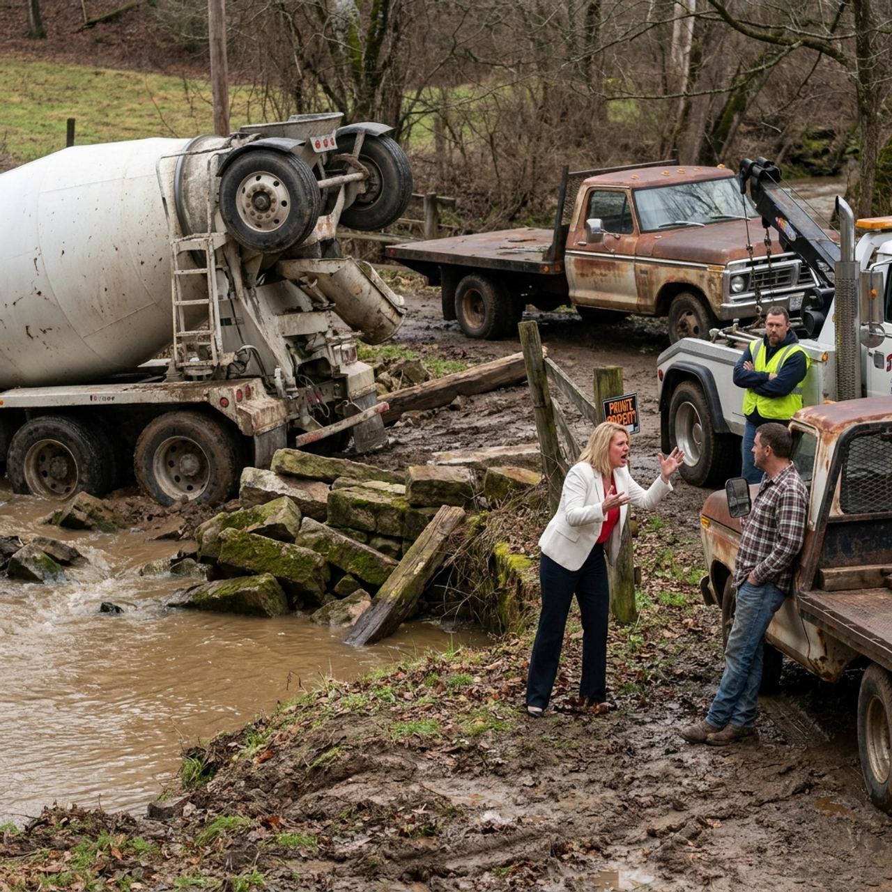 My HOA Neighbor Sent 6 Cement Mixers Across My Private Bridge — Then Found Out It Held the Water Lines for All 47 Homes