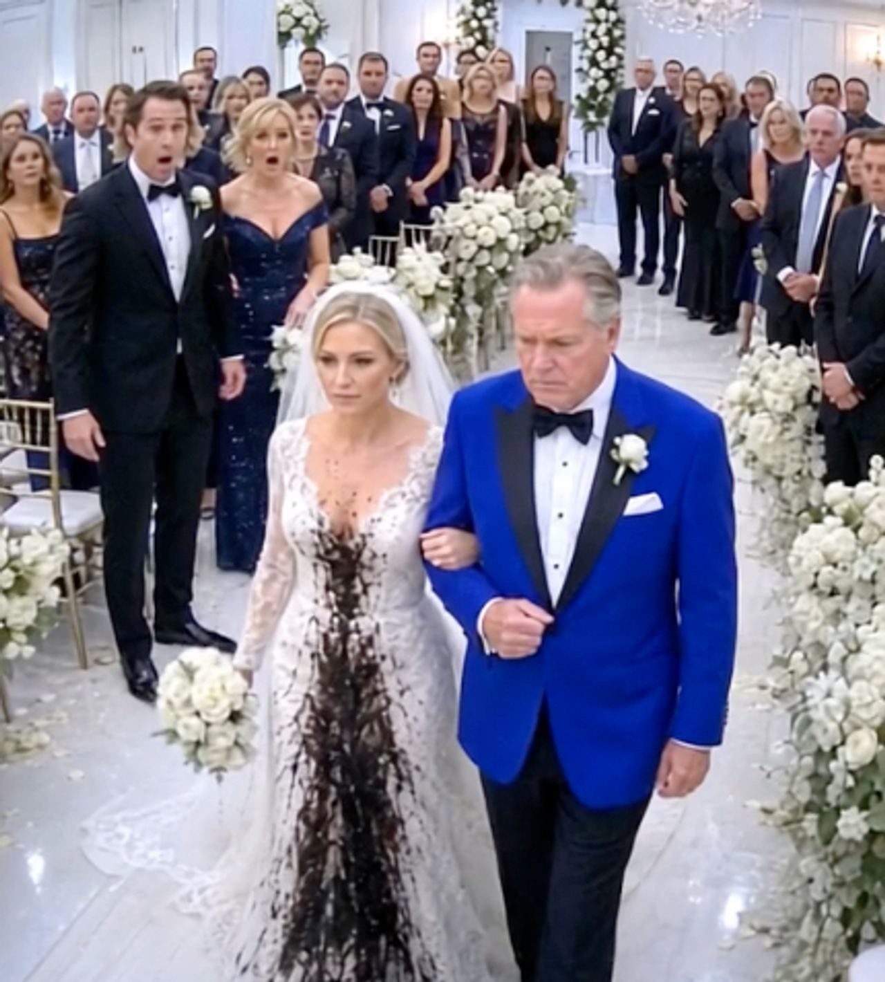 My mother-in-law poured something filthy over my wedding dress and left a note: “Know your