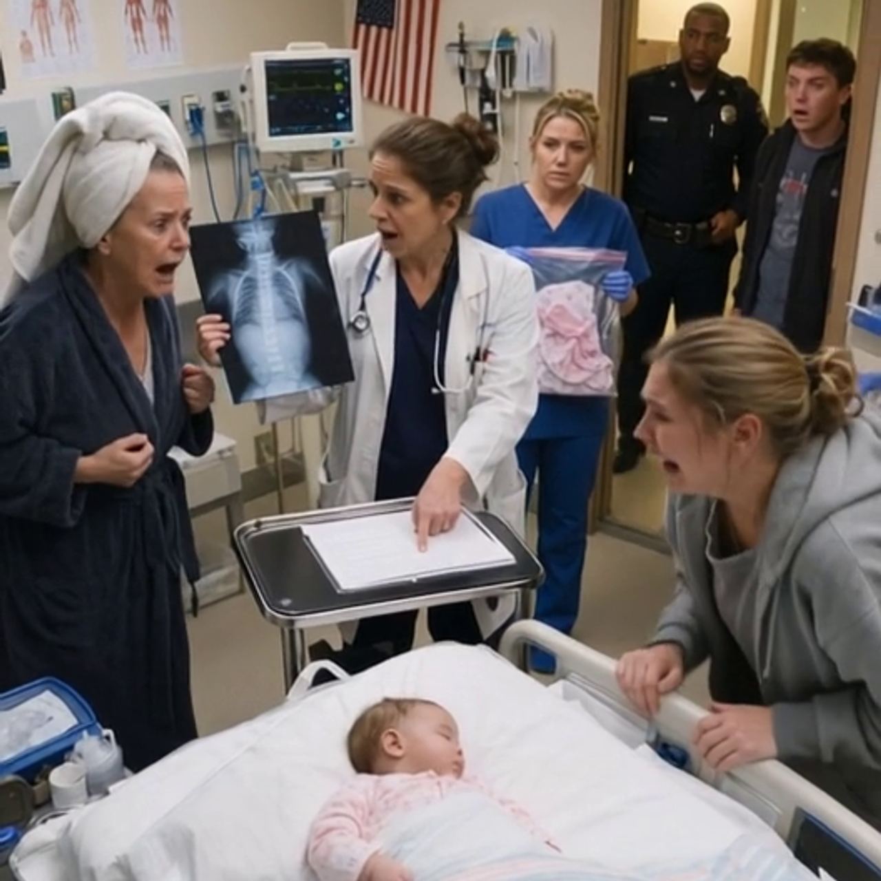 My mother-in-law “taught” my baby a lesson at midnight, but the ER doctor’s words shattered