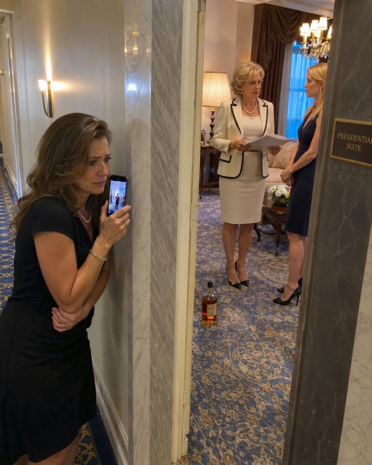 My mother stood inside the Four Seasons suite and said, “Make Isadora sign over Grandma's house.” My sister laughed that