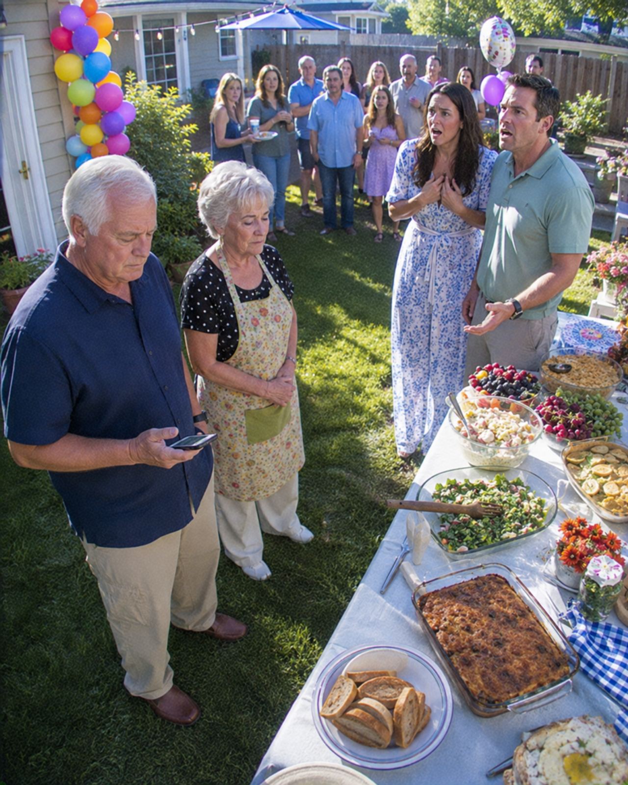 My wife stayed awake for two nights, preparing 38 dishes for 75 relatives at our granddaughter’s birthday celebration. H