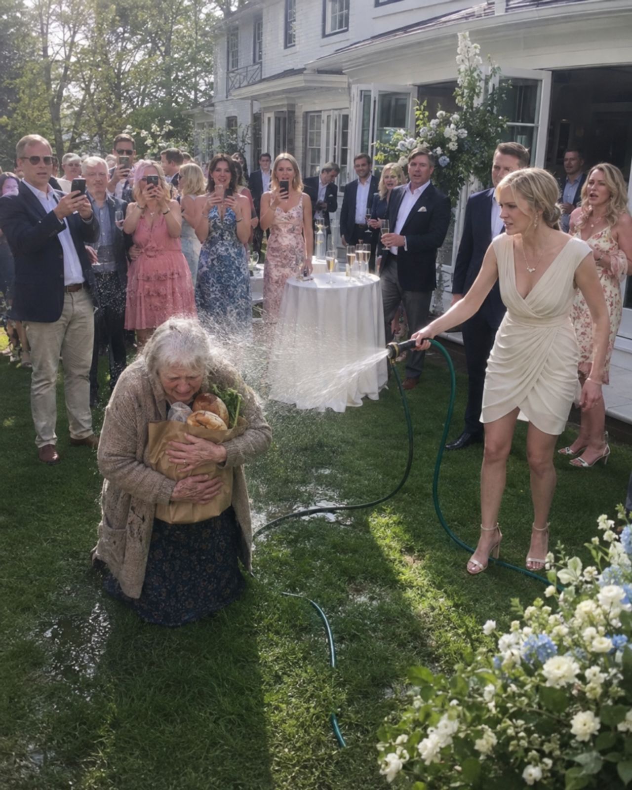 She Hosed Down a Stranger at Her Engagement—Then Her Fiancé Spoke