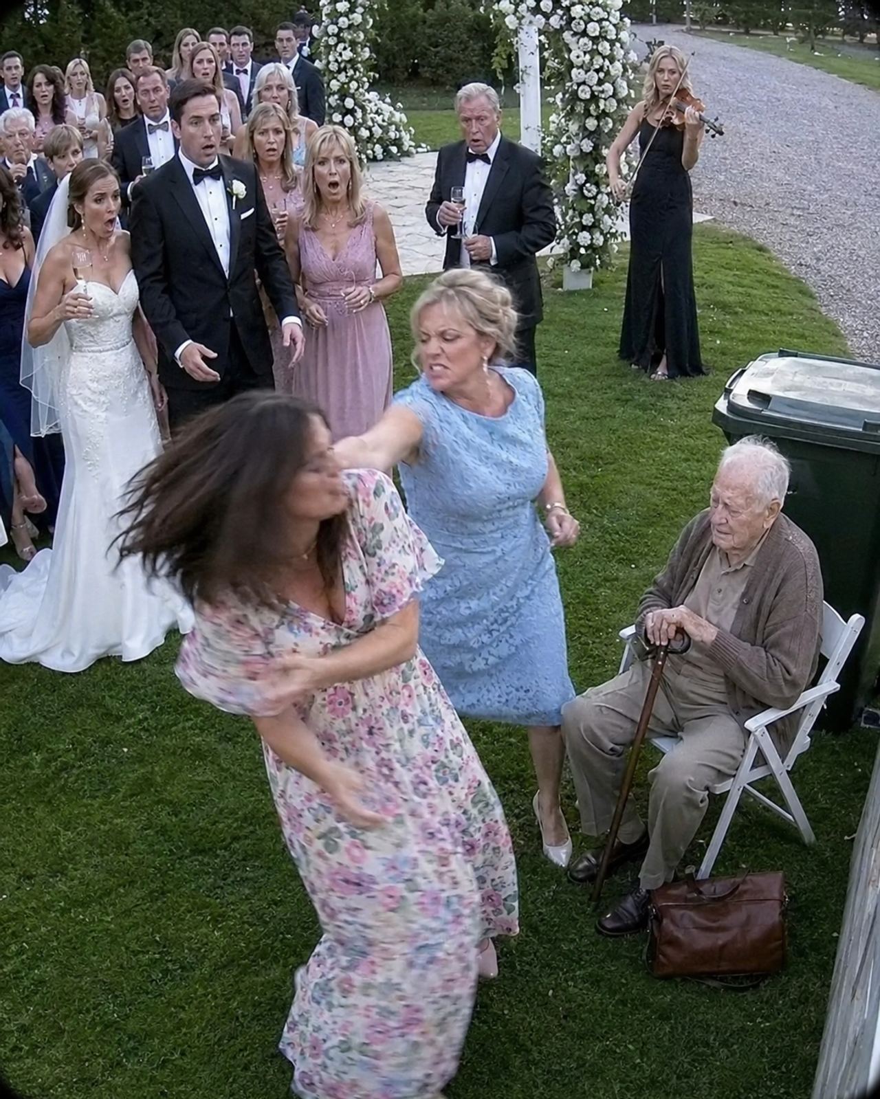 They Hid Grandpa Behind Wedding Trash. His One Call Changed Everything