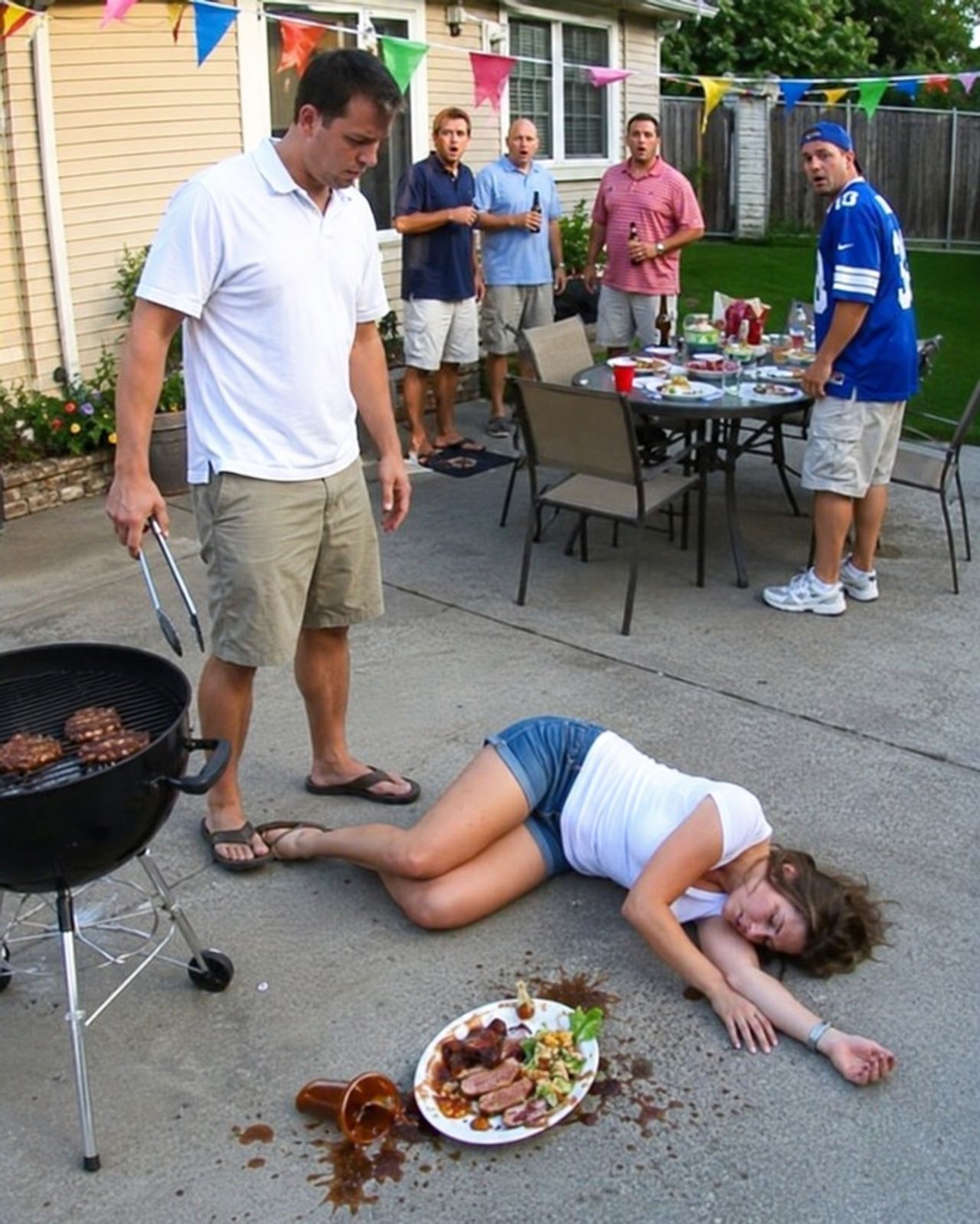 When I collapsed on my husband’s driveway carrying his birthday brisket, he didn’t run to help me—he looked down, rolled