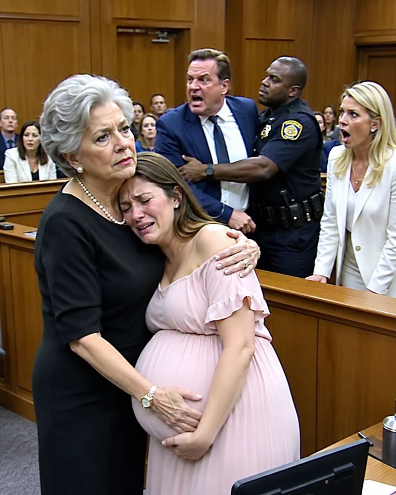 While eight months pregnant, the divorce judge stripped me of everything. My husband smirked and delivered the cruelest 