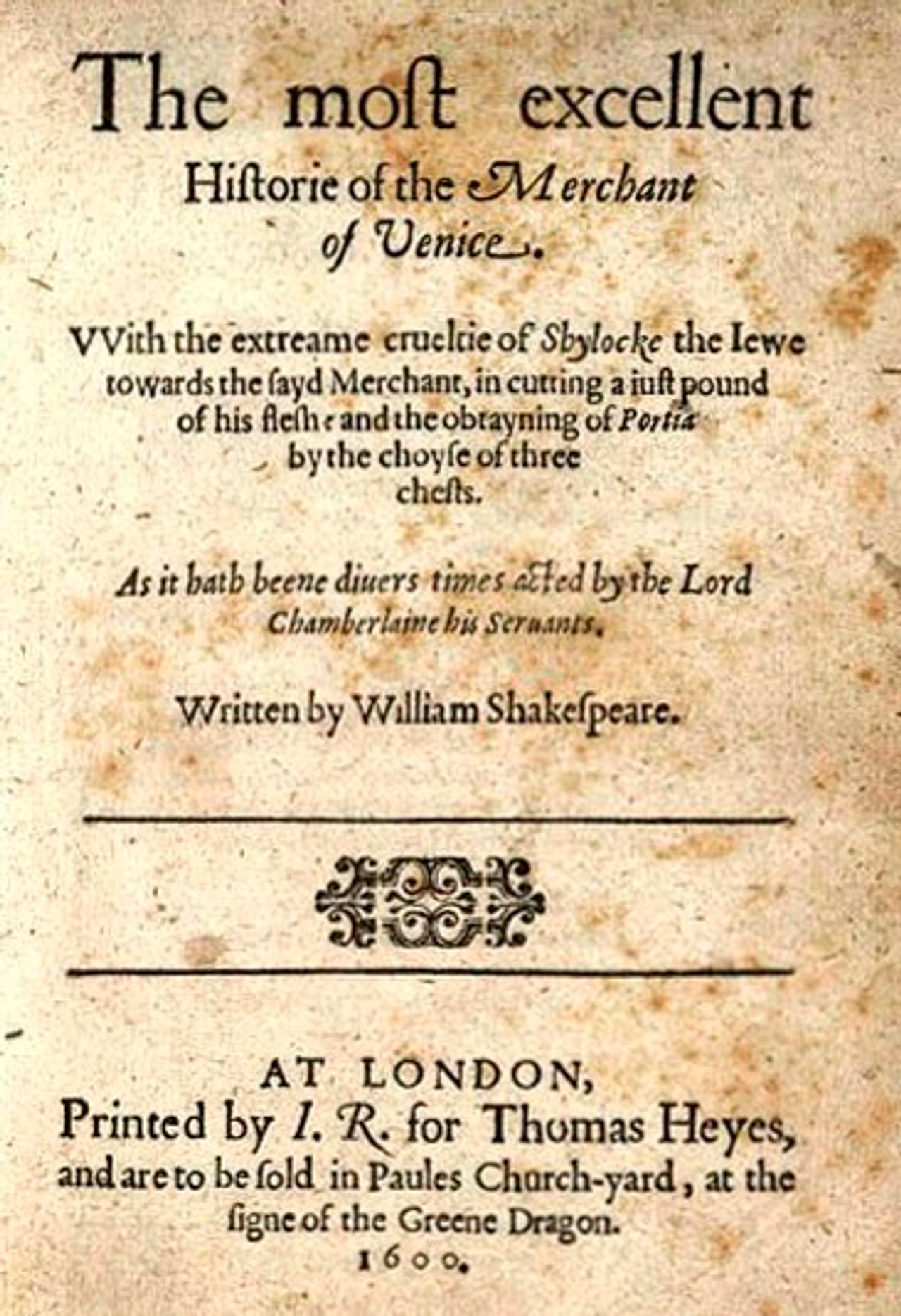 Merchant venice tp